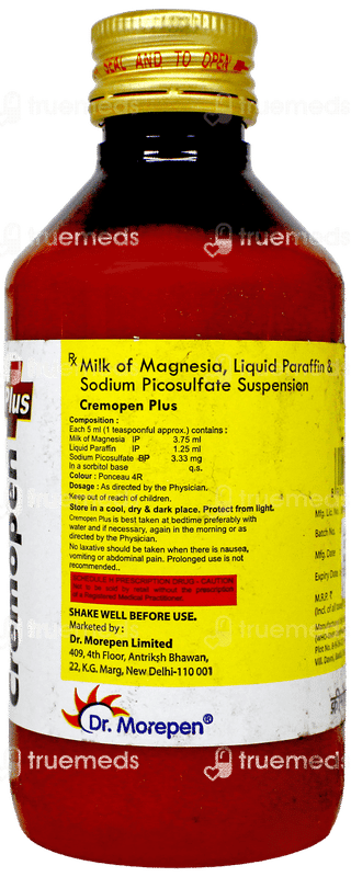 Cremopen Plus Mint Flavour Sugar Free Suspension 170Ml